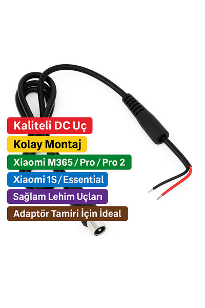 mi dünyası Xiaomi Elektrikli Scooter Şarj Adaptör Ucu Kablolu | M365 / Pro / ...