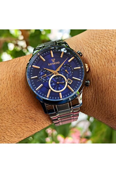 Raymond Titanyum Renk Çelik Erkek Kol Saati