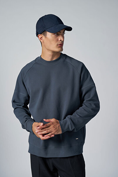 bilcee Мъжка блуза с качулка Fume Bicycle Neck Brushed Soft Textured Sweatshirt 4786