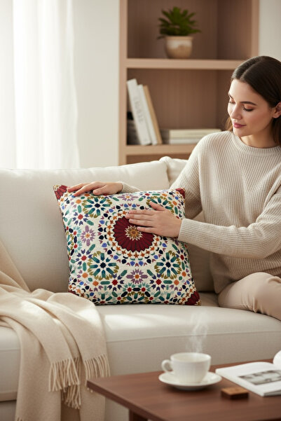 Chintar Διακοσμητικό μαξιλάρι/μαξιλαροθήκη από υφαντό πάνελ ταπετσαρίας ζακάρ...