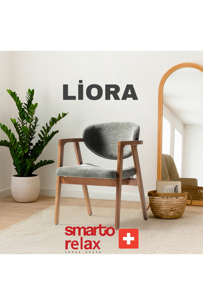 Smarto relax Liora 2’li Sandalye Seti — Ahşap Ayaklı,Yeşil