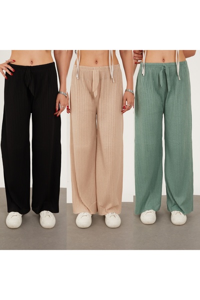 Sashaa Collection Black Smoked Indigo - Set cu 3 colanți de iarnă din Lycra