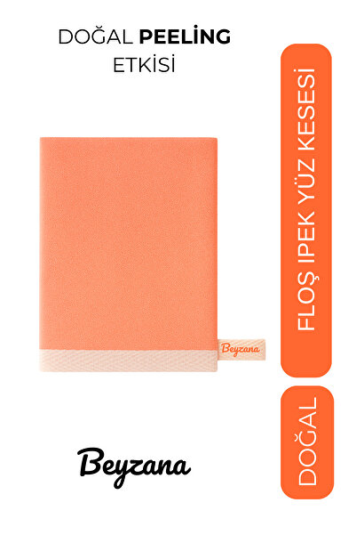 BEYZANA Doğal Mini Yavruağzı %100 Floş Ipek Yüz Kesesi Doğal Peeling