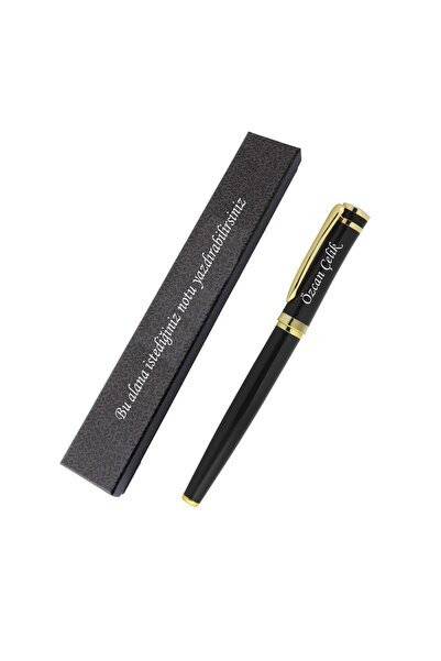 PİGADO Notlu Kutulu İsme Kişiye Özel Kapaklı Roller İmza Kalem