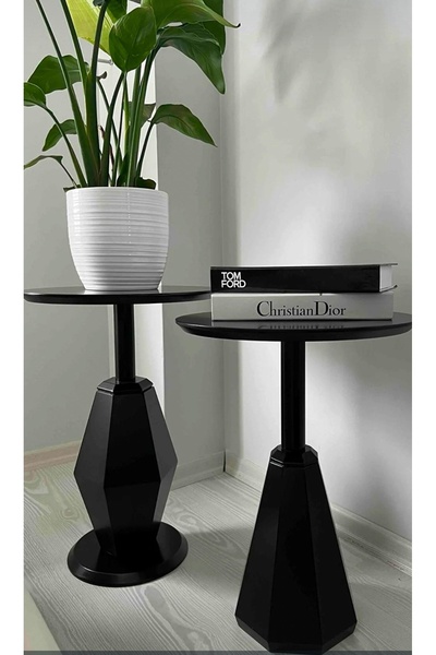 Gold Design PERA-PRİZMA kombini ikili takım yan sehpa 50-55 cm