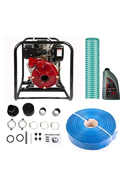 Eurounelte Pompă cu motor diesel CAMPION WX-186F - 9,8 CP, 45 m, furtun de re...