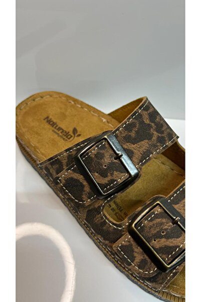 MODVALU Leopard Leather Women's Slippers