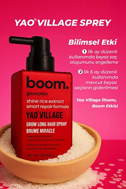 BOOM Yao Village(Köyü) Uzamayı Destekleyen ve Dökülme Önleyici Saç Spreyi