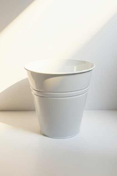 Desen Dekorasyon Konik Metal Saksı & Vazo - 25 cm Dekoratif Çok Amaçlı Renkli...