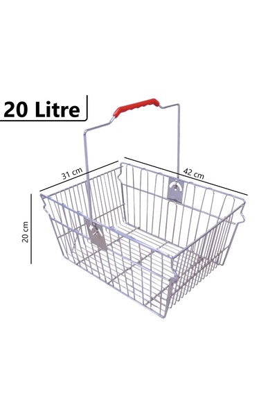 Marketix Tel Market Alışveriş El Sepeti 20 Litre
