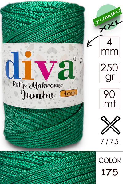 Diva İplik PP Макроме Джумбо 250 г (4 мм)