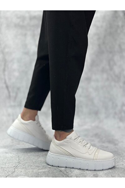 BESKAR BA0666 BOA Λευκά Casual Ανδρικά Παπούτσια – Άνετο Περπάτημα