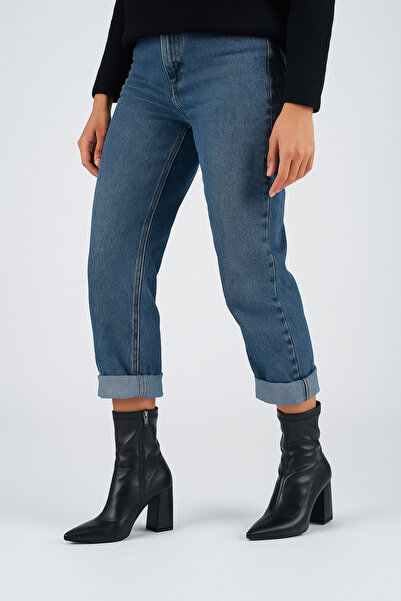 Ömer Ediz Shoes Μπότες με αντιολισθητική σόλα με τακούνι 9 cm - Stretch Zipper Detailed Bootie