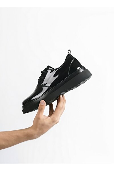 BESKAR KB X3 Черни мъжки обувки от лакирана кожа – ортопедична поддръжка