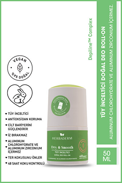 Herbaderm Tüy İnceltıcı Doğal Deo Roll-On 50 ml