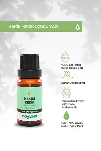 Doalinn Hakiki Kekik Uçucu Yağı (Thymus vulgaris L. ct. linalol) 10 ml.