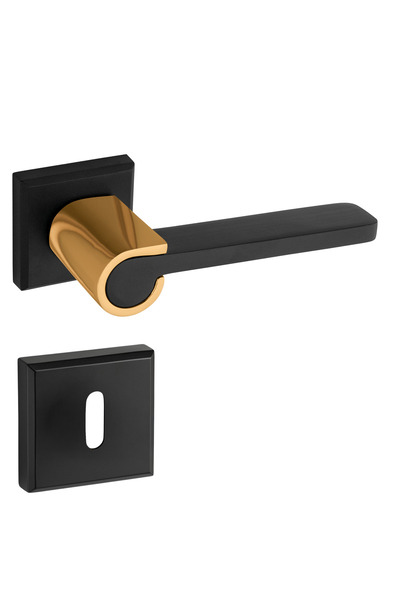 zerafev Lüks Zarafet Kare Rozetli Alüminyum Kapı Kolu (Kapı Kulbu) (Oda Tipi)...