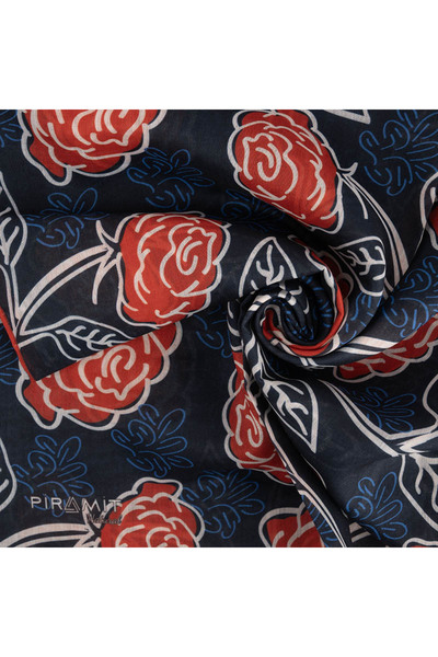 PİRAMİT Φουλάρι με φυσικό σχέδιο