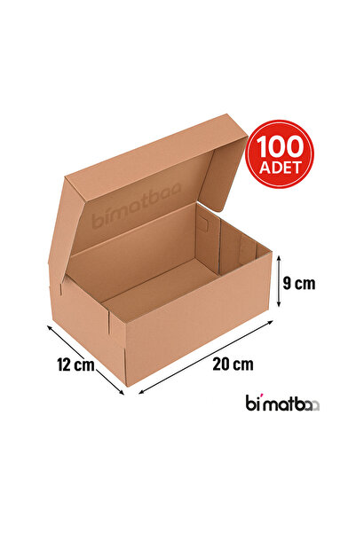 bimatbaa BURGER KUTUSU PENCERELİ 20 x 12 x9