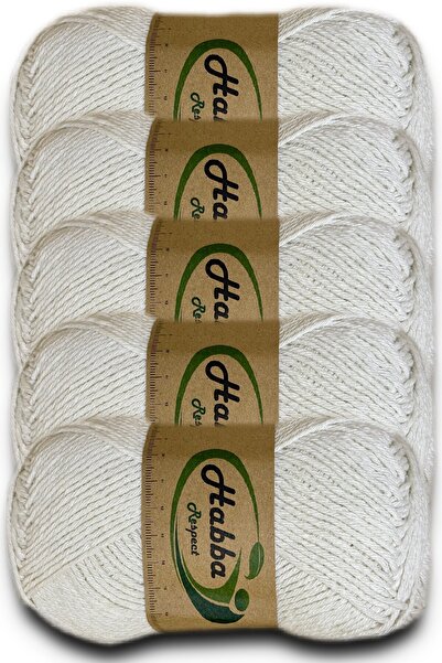 habba respect Habba Acrylic 5-pack Pkt -1107-Ecru- Εξωθημένος Απόθεμα Οικονομικό Χειροποίητο Νήμα