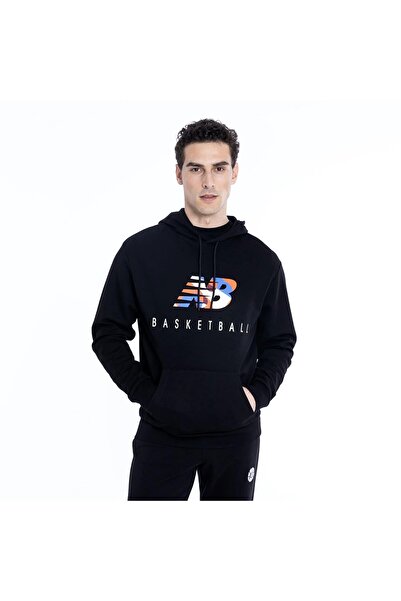 New Balance Lifestyle Hoodie Men's Black Hooded Sweatshirt Mnh1361-Bk