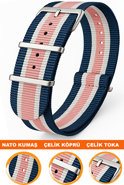 COBRA سوار ساعة فوسيل-ويلدر-كاسيو-سيكو-أوميغا-أرماني مقاس 20 ملم - نسيج ناتو ...