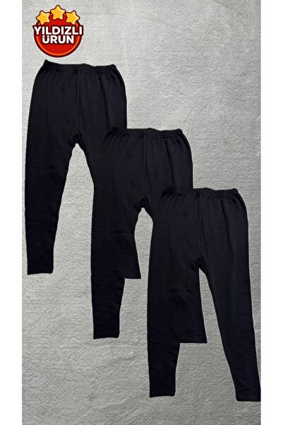 RDK Giyim 3-συσκευασία Μαύρα χειμωνιάτικα εσώρουχα Σ επένδυση fleece καλσόν