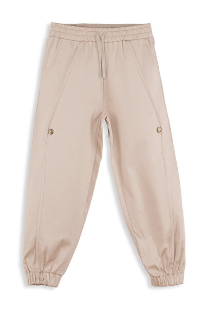 Denokids Erkek Çocuk Bej Gabardin Pantolon