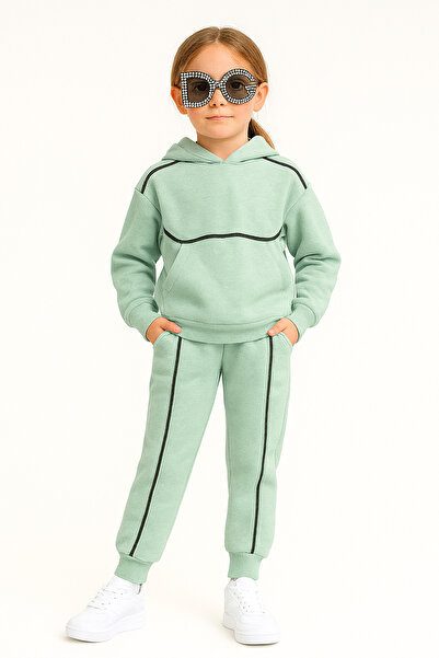 minikiss Σετ φόρμας για κορίτσια με κουκούλα