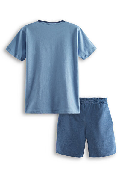 Denokids Dinolar Erkek Çocuk T-shirt Şort Takım