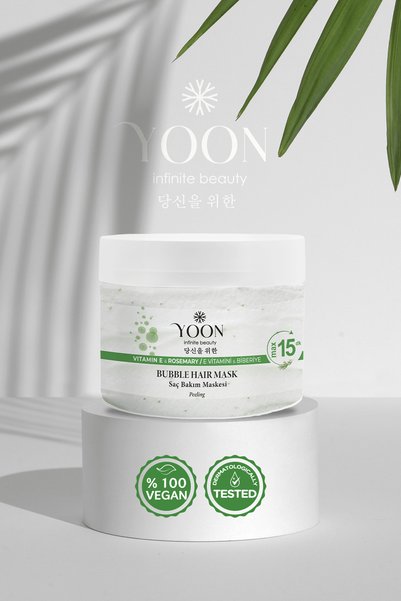 YOON Pack of 2 Rosemary Hair Mask with Vitamin E & Peeling: Strengthens Strands and Repairs Frizzy