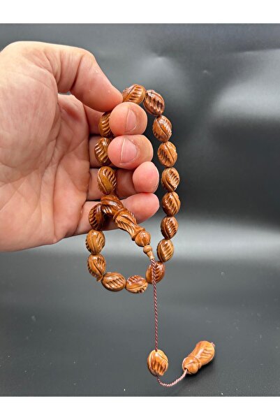 Kuka سبحة خشب الأب منحوتة يدويًا كهدية 11×15 ملم – صناعة يدوية – سلسلة خاصة