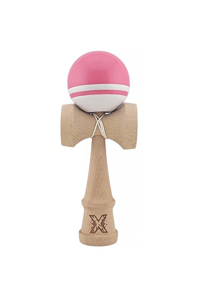 LEIBOO Kendama X Profesional, Lemn, Bila lucioasa - Grip aderent, 18 cm, Roz ...