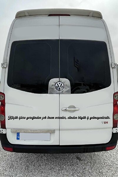 habune Araba Cam Yazı Sözleri Uzun Sticker