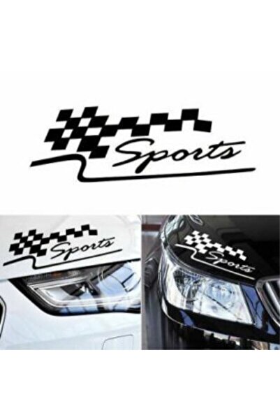 pınaxar 2 Pieces Sports Headlight Top or Cowl Sticker - Right and Left 30X10 ...