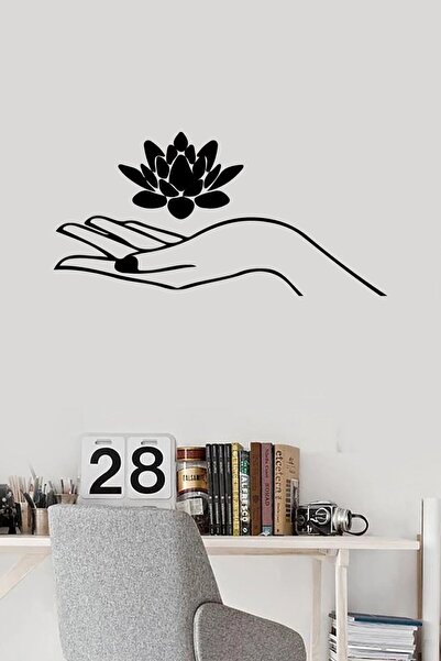 Generic Brand Delicate Flower on Hands Wall Sticker Paste