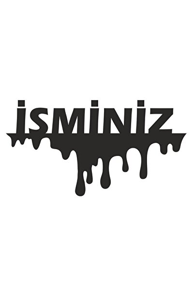 pınaxar Name Text Sticker 15X8 cm Prime Quality Adhesive