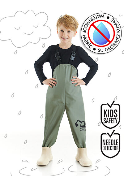 Denokids Kepçe Erkek Çocuk Su Geçirmez Yağmur Tulumu