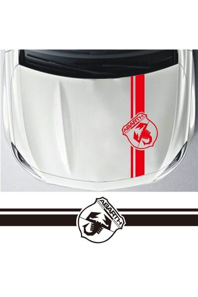 pınaxar Custom New compatible Accessory Hood Strip For Abarth Auto custom new...