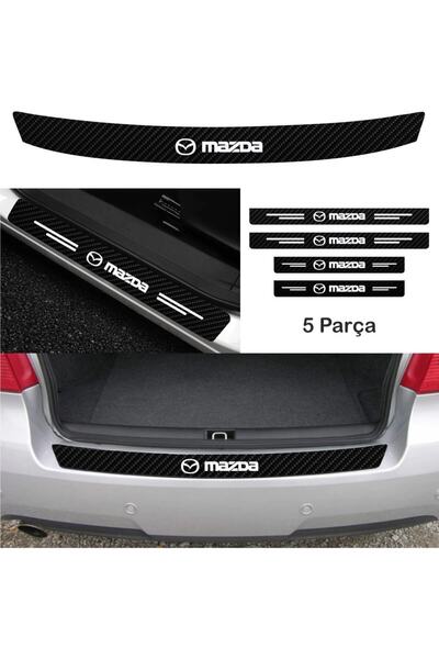 pınaxar Mazda 626 Compatible Trunk and Door Sill Carbon Sticker (Set)