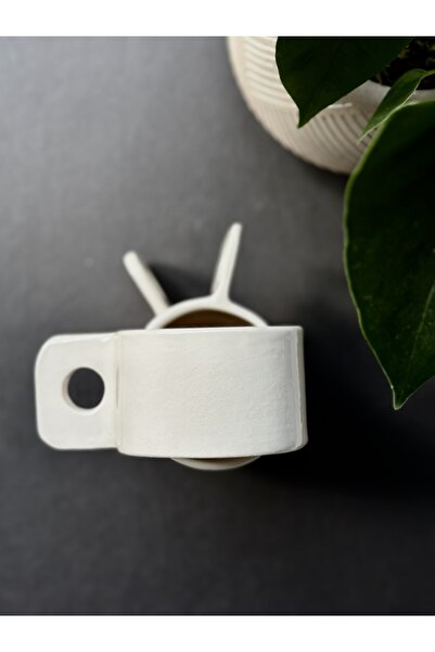 KABİLE SERAMİK كوب سيراميك مصنوع يدويًا - أبيض