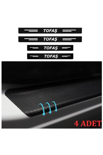 pınaxar Accessory Auto Door Sill Sticker Carbon Compatible for Suzuki Splash ...