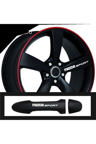 pınaxar Accessory Auto Door Handle/Wheel Rim Sticker Compatible for Mazda Mx ...