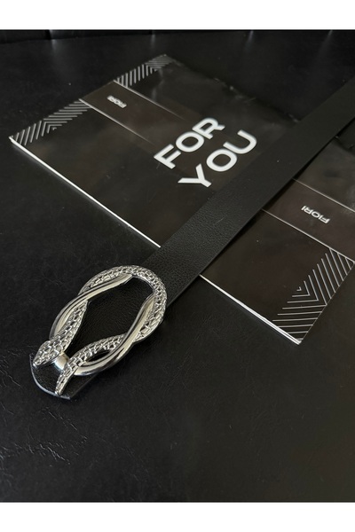 Fiori حزام نسائي بإبزيم فضي على شكل ثعبان، حزام للسترة، حزام للملابس، حزام لل...