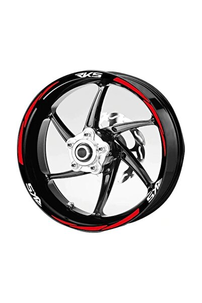 pınaxar Rks Motor Tire Stripe Red Stripe White Rks Sticker