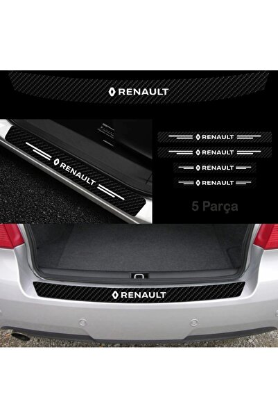 habune Renault R19 Bağaj Ve Kapı Eşiği Karbon Sticker (set)