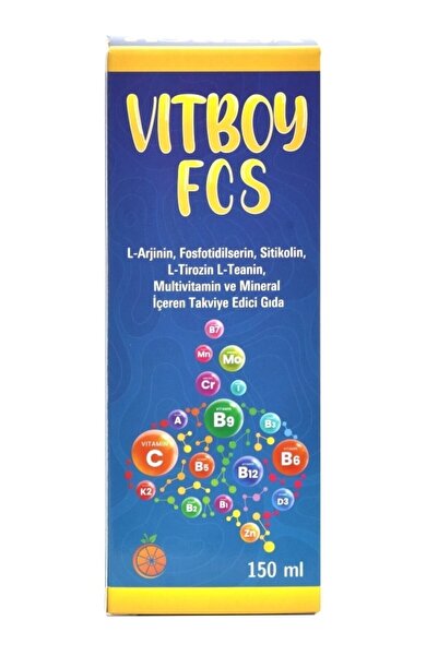 Vitboy Fcs Multivitamin Ve Mineral Içeren Takviye Edici Gıda 150 Ml Şurup