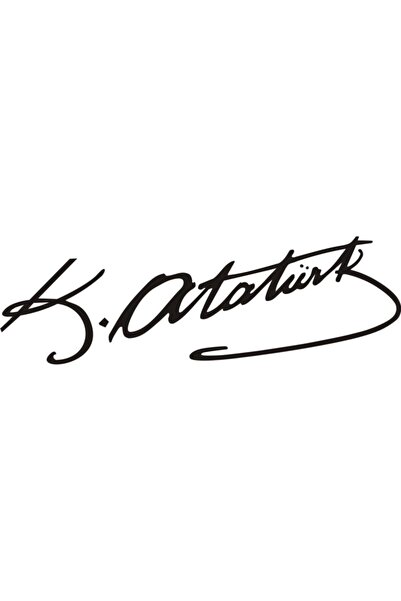 pınaxar Ataturk Signature Auto Sticker,