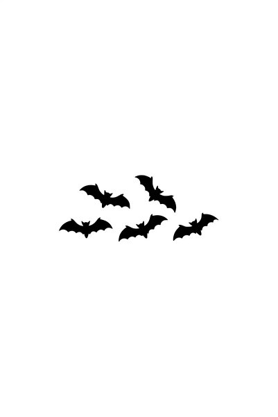pınaxar ملصق جديد خاص بالسيارات من Little Bats باللون الأسود مقاس 30 × 12 سم