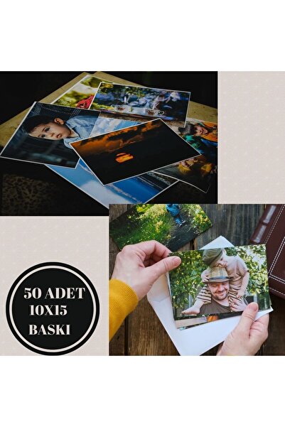 Foto Uysal Kişiye Özel Fotoğraf Baskı 50 Adet 10x15cm Solmaz Fotoğraf Baskısı